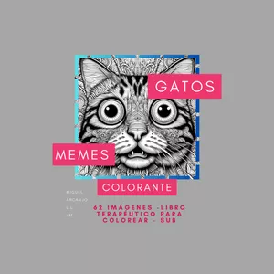 Imagen de portada para Ebook El libro para colorear de memes de gatos terapéutico