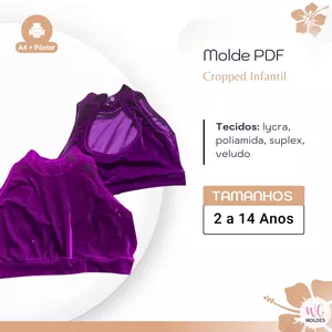 Imagem de capa para o Ebook MOLDE CROPPED INFANTIL