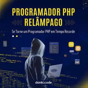 Imagem de capa para o Ebook Programador PHP Relâmpago
