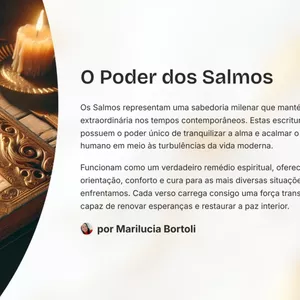 Imagem de capa para o Ebook O Poder dos Salmos