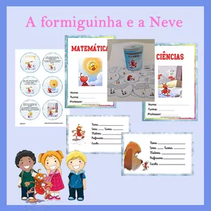 Imagem de capa para o Ebook 💛 A FORMIGUINHA E A NEVE