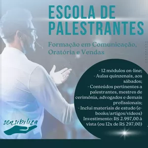 Imagem do curso ESCOLA DE PALESTRANTES 