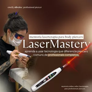 Imagem de capa para o Ebook LaserMastery: Mentoria de Laserterapia Para Body Piercers