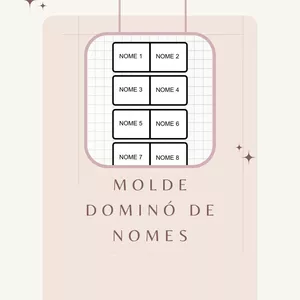 Imagem de capa para o Ebook Molde para dominó de nomes
