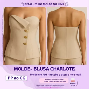 Imagem de capa para o Curso online Molde Blusa Charlote 