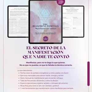Imagen de portada para Ebook Portales Energéticos 2025: Diario Práctico para Manifestar sin Límites