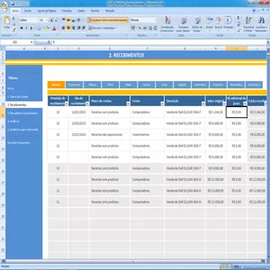 Imagem de capa para o Ebook Planilha Excel Completa: Controle de Contas a Pagar e Receber - Organize suas Finanças