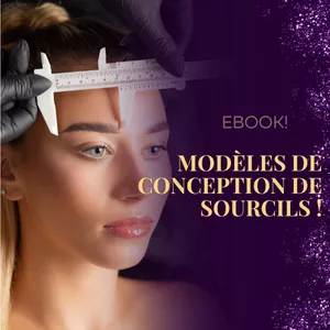 Image de couverture pour le Cours en ligne  EBOOK - Modèles de design de sourcils! FR