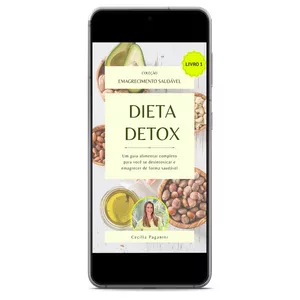 Imagem de capa para o Ebook Dieta Detox - Emagrecimento Saudável