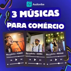 Imagem de capa para o Ebook PACK 3 MÚSICAS PARA COMÉRCIO - EXCLUSIVAS E PROFISSIONAIS