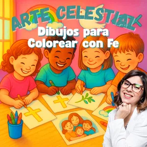 Imagen de portada para Curso online Arte Celestial – Dibujos para Colorear con Fe