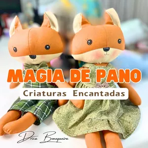Imagem de capa para o Curso online Magia de Pano: Criaturas Encantadas da Drica Bonequeira
