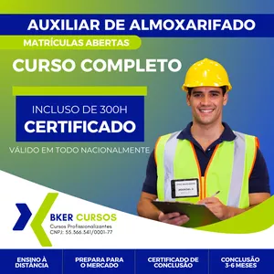 Imagem do curso Auxiliar de Almoxarifado 300h