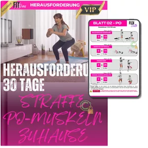 Cover image for Ebook  HERAUSFORDERUNG 30 TAGE: STRAFFE PO-MUSKELN ZUHAUSE