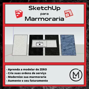 Imagem de capa para o Curso online SketchUp para Marmoraria
