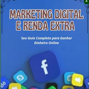 Imagem de capa para o Ebook Marketing Digital e Renda Extra