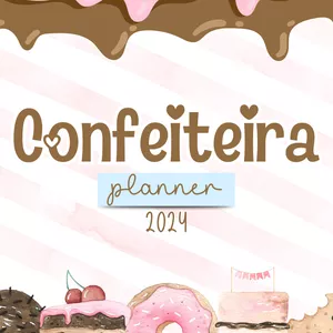 Imagem de capa para o Ebook Planner da Confeiteira - 2024