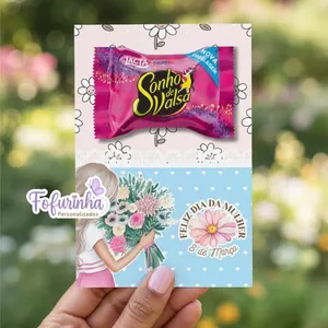 Imagem de capa para o Ebook Cartão dia da mulher -  menina