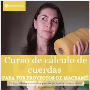 Imagen de portada para Ebook Ebook Curso de cálculo de cuerdas para tus proyectos de macramé
