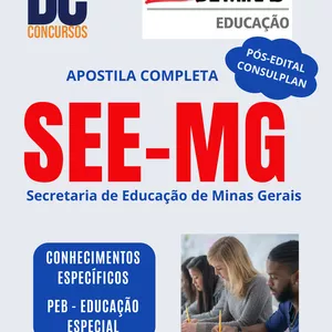 Imagem de capa para o Ebook APOSTILA SEE MG - PEB EDUCAÇÃO ESPECIAL