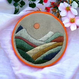 Imagem de capa para o Ebook Risco para bordar - Montanhas