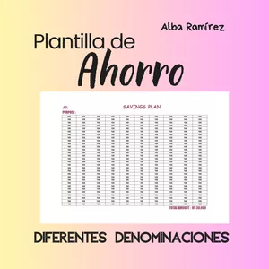 Imagen de portada para Ebook Plantilla Plan de Ahorro 200 Pesos