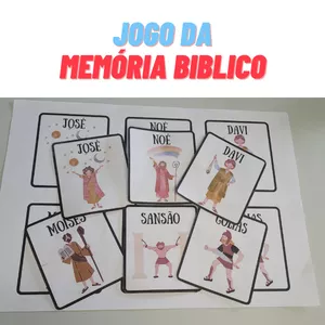 Imagem de capa para o Ebook Jogo da Memória Bíblico
