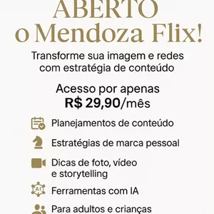 Imagem de capa para o Curso online Mendoza Flix – Conteúdo e Posicionamento Estratégico