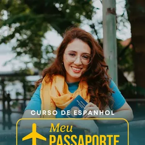 Imagem de capa para o Curso online Meu passaporte - Curso de espanhol 