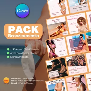 Imagem de Pack Canva Para Bronzeamento criado por Cris Castro na hotmart