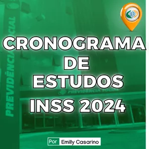 Imagem de capa para o Ebook Cronograma de estudos INSS