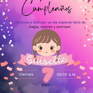 Imagen de portada para Ebook INVITACION ENCANTADA_Invitación de niña