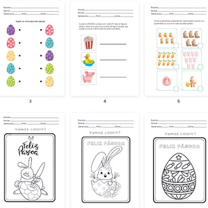 Imagem de capa para o Ebook Combo de atividades com tema Páscoa