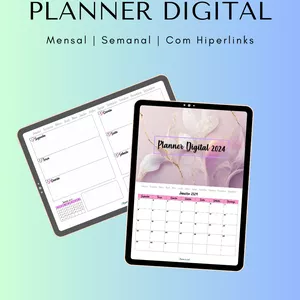 Imagem de capa para o Ebook Planner Digital 2024