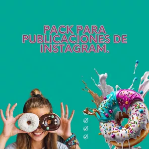Imagen de portada para Ebook Pack para Publicaciones de Instagram.