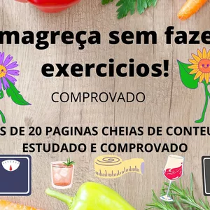 Imagem de capa para o Ebook  Emagreça sem fazer exercícios!