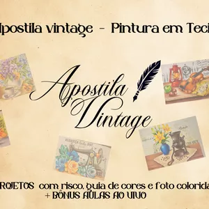 Imagem do curso APOSTILA VINTAGE - OBJETOS ANTIGOS COM FLORES 