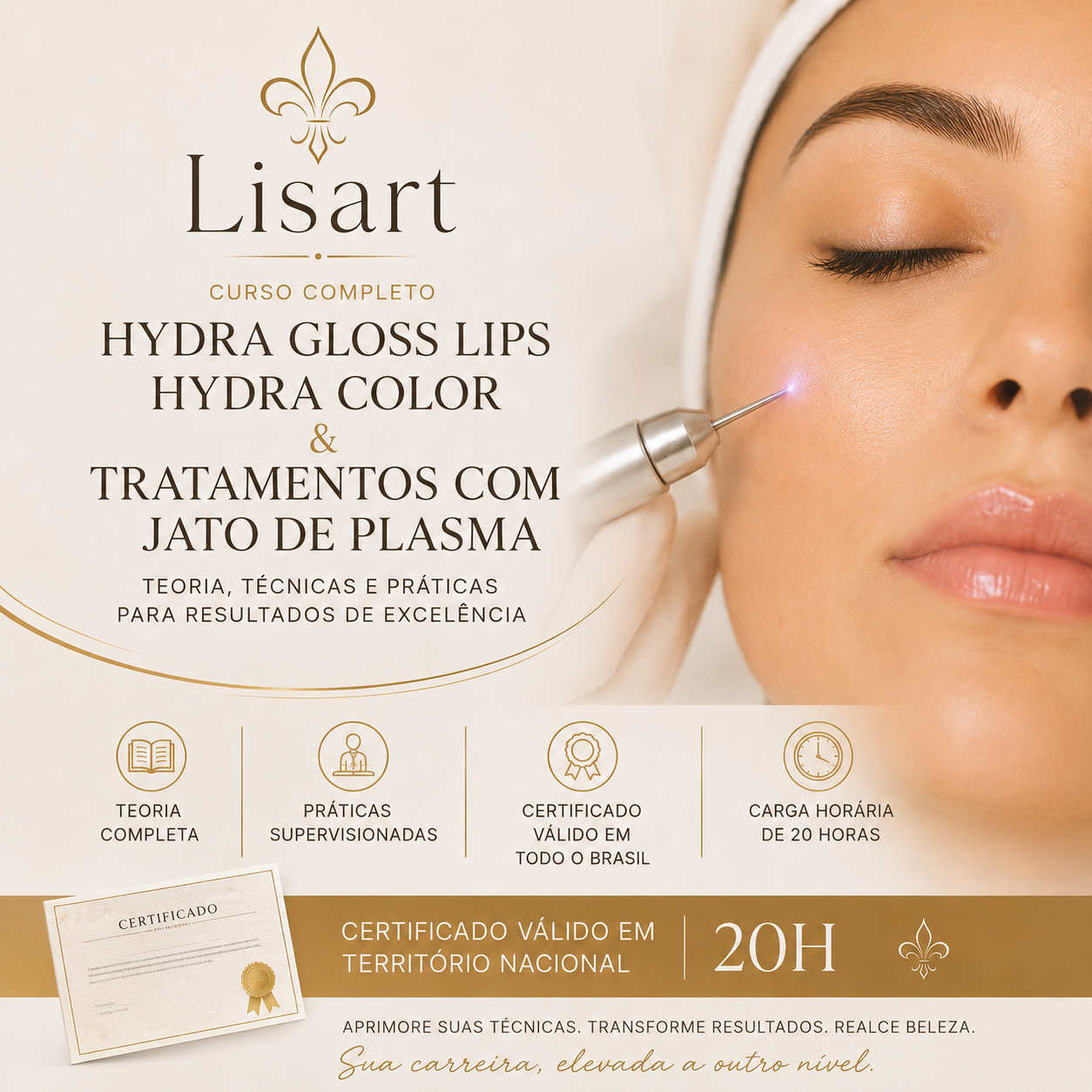 Imagem do curso Domine Hydra Gloss Lips, Hydra Color e Tratamentos com Jato de Plasma