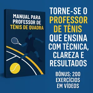 Imagem de capa para o Ebook MANUAL PARA PROFESSOR DE TÊNIS (COM 200 EXERCÍCIOS EM VÍDEOS)
