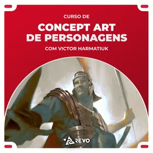 Imagem de capa para o Curso online Concept Art de Personagens e Cenários com Victor Harmatiuk