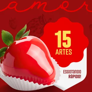 Imagem de capa para o Ebook 15 MODELOS DE ARTES - MORANGO DO AMOR