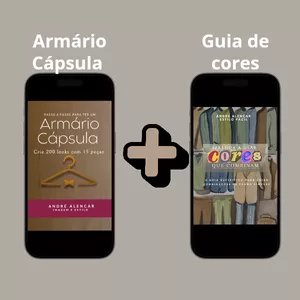 Imagem de capa para o Ebook Armário Cápsula - 200 looks com 15 peças + Guia Aprenda a combinar cores