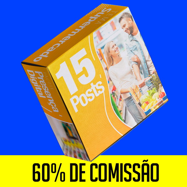 Imagem do curso Pacote de Post para SuperMercado - CMZ (15 Posts)