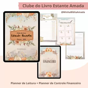 Imagem de capa para o Ebook Planner para leitura de Livros- 2025