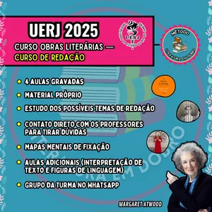 Imagem de capa para o Curso online LITERATURA UERJ 2025 — PROVA DE REDAÇÃO (MARGARET ATWOOD)