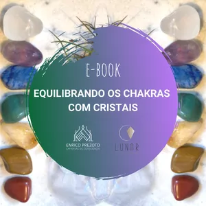 Imagem de capa para o Ebook EQUILIBRANDO OS CHAKRAS COM CRISTAIS