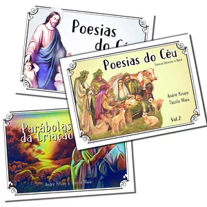 Imagem principal do produto COMBO Poesias do Céu Vol. 1 + Poesias do Céu Vol. 2 + Parábolas da Criação