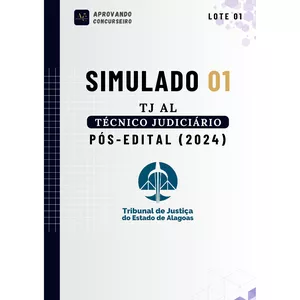 05 Simulados TJ AL - PÓS EDITAL 2024 por Aprovando concurseiro