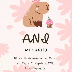 Imagen de portada para Ebook Diseño editable para celebrar el primer año de tu pequeño