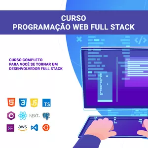 Imagem de capa para o Curso online Curso de Programação Web Full Stack